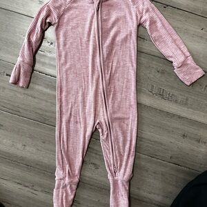 Pink Ribbed Little Sleepies